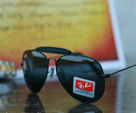 Ray-Ban New Stylish Black & Black 3422 Fancy Aviator Bridge Master Pcs ...