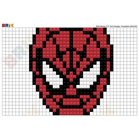 Spiderman Pixel Art Grid