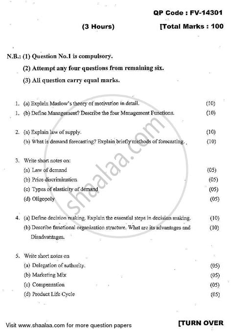 Principles of Economics and Management 2013-2014 Master of Computer ...