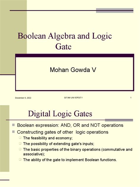 Digital Logic Gates | PDF | Boolean Algebra | Teaching Mathematics