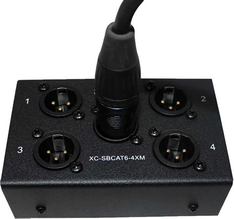 Buy ProX XC-SBCAT6-4XM 4 Channel Portable XLR Male Snake Box with 4 ...