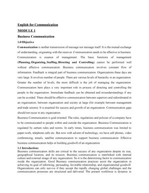BBA 1st Year-Communication Skills Notes (NEP)-Prof. Shraddha Sengar ...