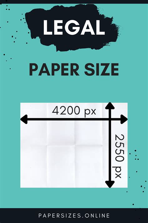 Legal Size In Pixels - Paper Sizes Online