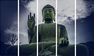 Inephos Multiple Frames Beautiful Buddha Religious Wall Painting (150cm ...