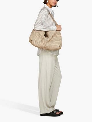 SISLEY Flared Fit Trousers, Light Beige
