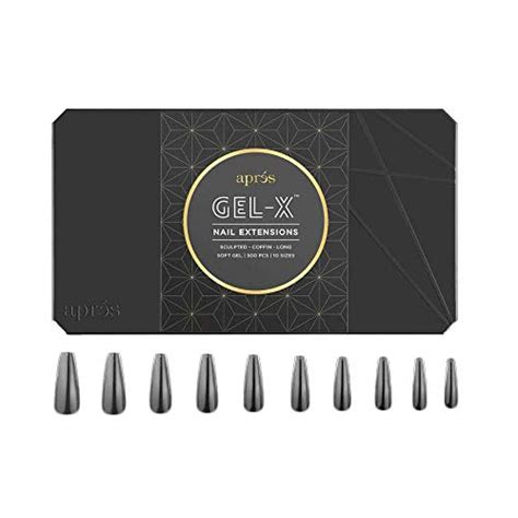 Buy ApresGel-x Fake Nail - Coffin, Long, Sculpted, Clear Nail, Soft Gel ...