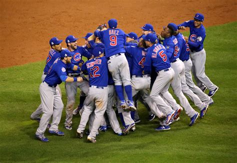 File:The Cubs celebrate after winning the 2016 World Series ...