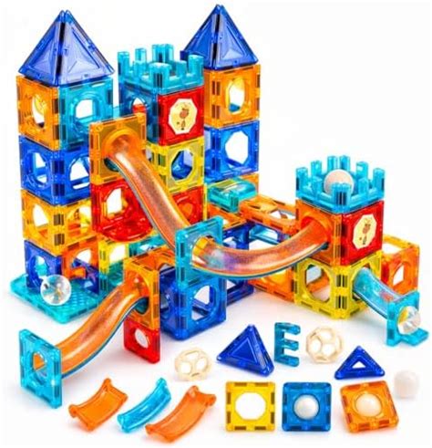 FROSTYHUG Magnetic Tiles Building Blocks Set (75 Pieces) | STEM ...