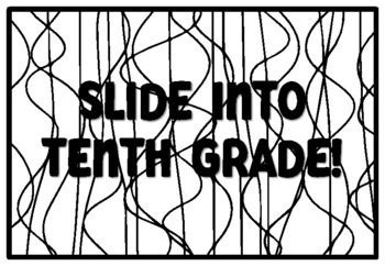 SLIDE INTO TENTH GRADE! Back to School Tenth Grade Coloring Pages ...