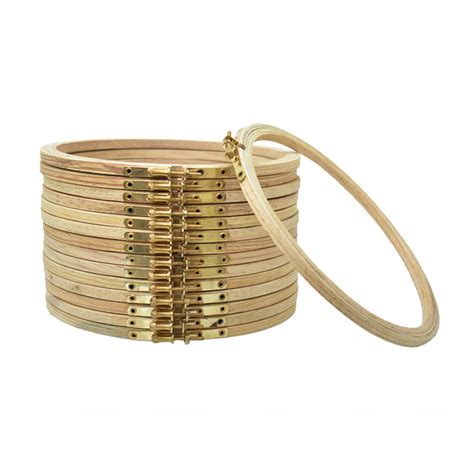Buy 8 Inch Round Wooden Embroidery Hoop online at best prices ...