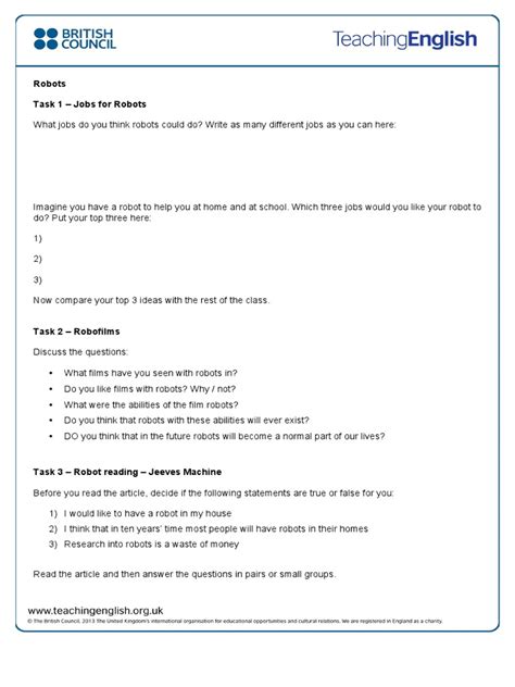 Robot Reflection Worksheet 的图像结果