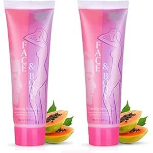 Buy Adbeni Papaya Face & Body Cleansing Scrub Gel, 100ml (Pack Of 2 ...