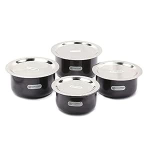Buy Coconut Hard Anodised Tope for Cook and Serve with SS Lid and Gas ...