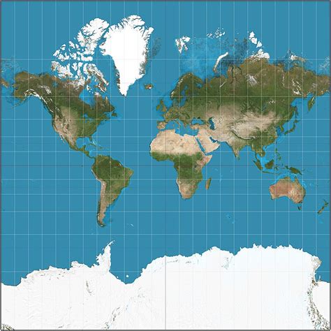 Mercator Map Projection 的图像结果