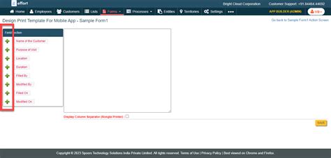 Design Print Template for Mobile App