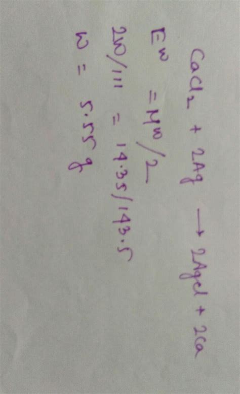 no spam what mass of cacl2 in grams would be enough to produce 14.35 gm ...