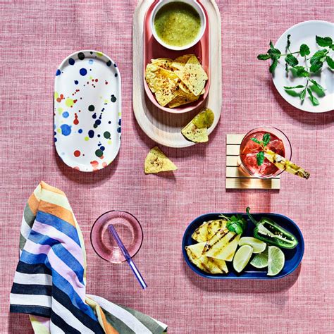 RÖDSNULTRA serving plate, mixed patterns, 20x11 cm (7 ¾x4 ¼") - IKEA