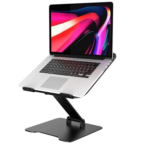 ELV DIRECT Aluminum Laptop Stand for Desk, Height Adjustable Foldable ...