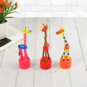 Buy Channapatna Toys Wooden Baby Kids Swing Rocking Giraffe Push Up ...