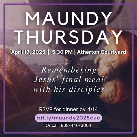 Maundy Thursday – Central Union Church