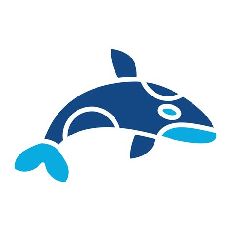Killer Whale Glyph Two Color Icon 17610853 Vector Art at Vecteezy