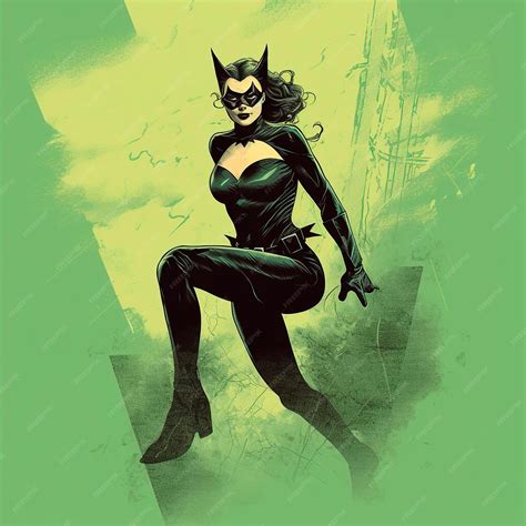 Premium AI Image | Sexy Catwoman Girlfriend of Batman Superhero Concept ...