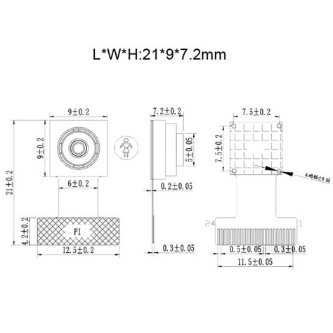 HDF3M-811 OV2640 DVP 24Pin Phone Built-in Compression Camera Module, H ...