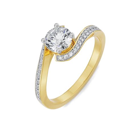 Buy Esther Lab Grown Diamond Solitaire Twisted Ring - Shop Lab Grown ...