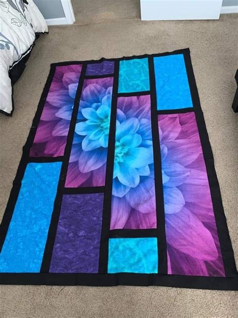 Image result for Playful Creative Flower Panel Quilt Pattern