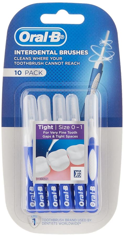 Oral-B Interdental Brushes Pack of 10, Deep Cleaning Bristles, Plaque ...