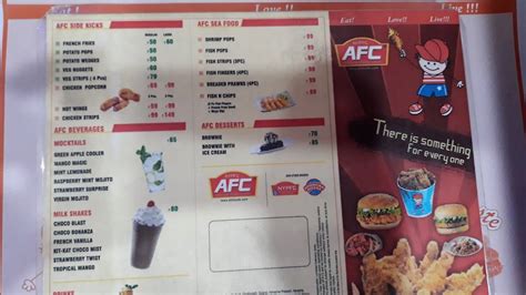 Menu at AFC AMERICAN FRIED CHICKEN, Balasore