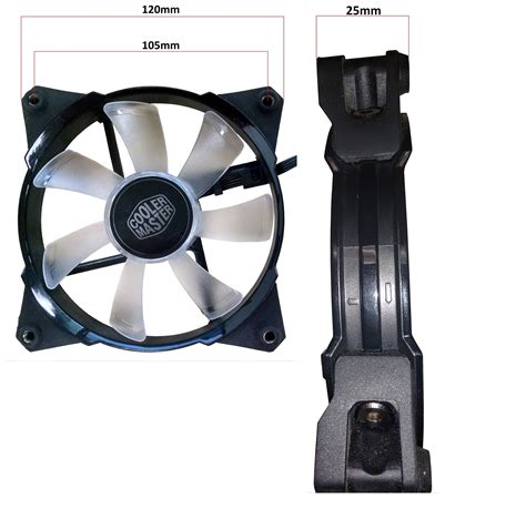 What are the dimensions of a 120mm fan | Cooler Master FAQ