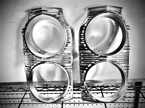 1965 Dodge Polara Headlight Bezels (#65DOHLBZB) | Desert Valley Auto Parts