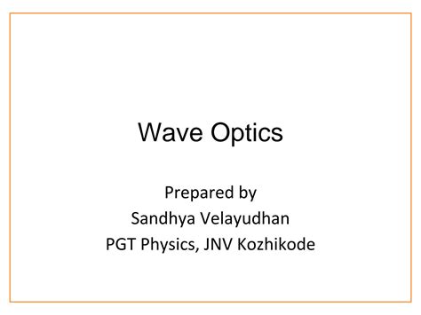 Physics Class 12 Wave Optics 的图像结果