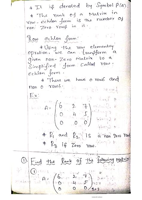 Image result for Rank Linear Algebra