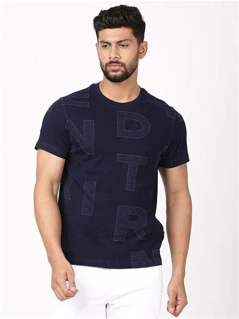 Buy Men Printed Crew Neck T-Shirt Online | Indian Terrain