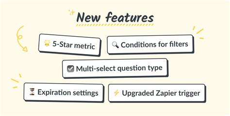 5-Star, multi-select questions, survey expiration, and enhanced filters - Simplesat