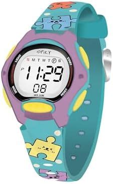 Buy SPIKY Round Designed Strap Multifunctional Digital Kids Watch ...