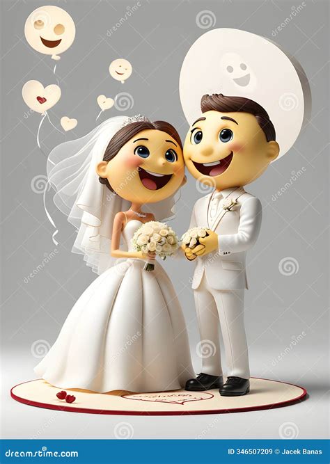 Emoji Wedding stock illustration. Illustration of anime - 346507209