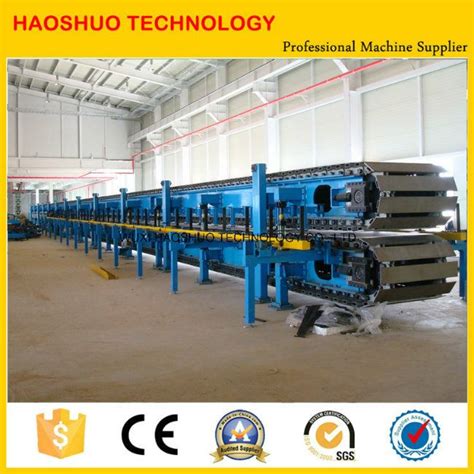 China PU Sandwich Panel Production Line with Caterpillar Conveyor ...
