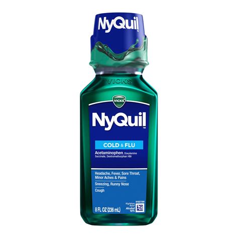 Vicks NyQuil Cold & Flu Liquid Medicine, Original Flavor - 8 fl oz