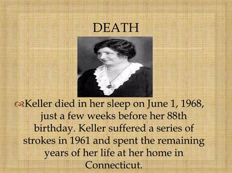 When Did Helen Keller Die