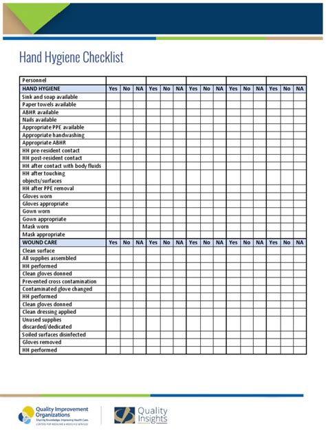 Image result for Hand Washing Checklist