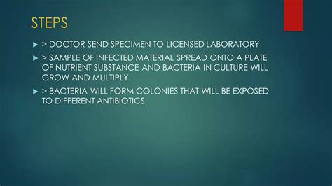 Microbiological culture sensitivity tests | PDF