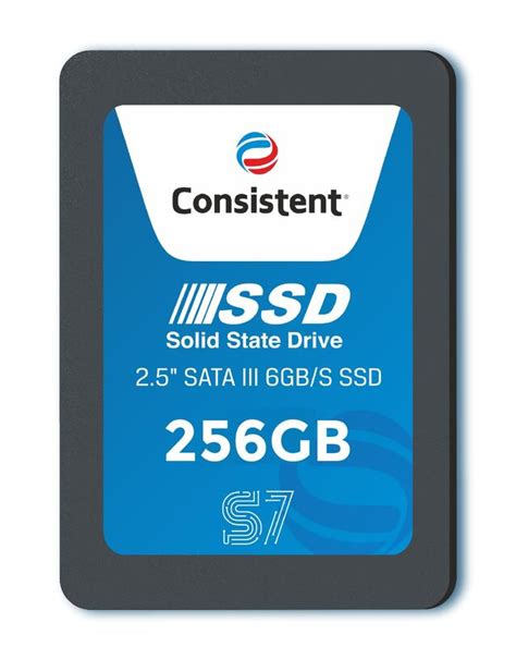 Consistent 2.5" 256GB SSD with SATA III Interface, 6Gb/s Read/Write ...