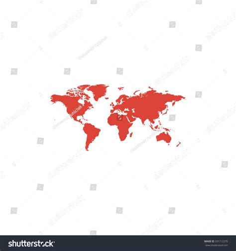 Flat World Map Vector 的图像结果