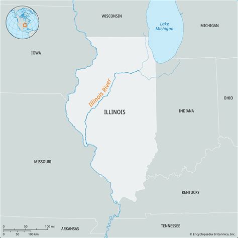 Illinois River Map States Downloadable Information Illinois River