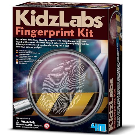Buy 4M KidzLabs Fingerprint Kit - Spy Forensic Science Lab ...