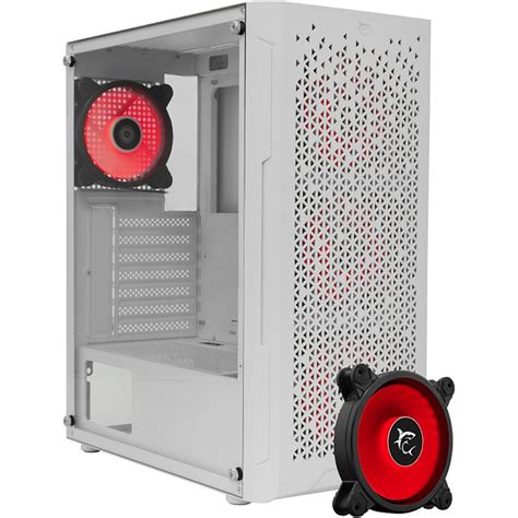 White Shark PC CASE GCC-2303 BULLET WHITE + 4 Fan DASH - Electron Albania