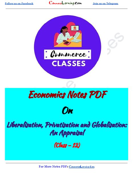 Class 12 Economics Notes: An Appraisal of Liberalisation, Privatisation ...